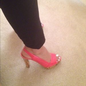 BCBG girls watermelon slingback SZ 8