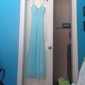 Ice blue prom dress