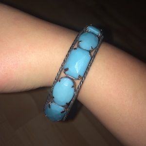 "boho" turquoise bangle bracelet