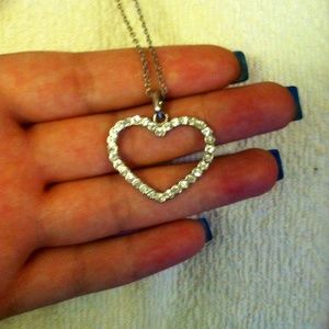 Bling heart necklace