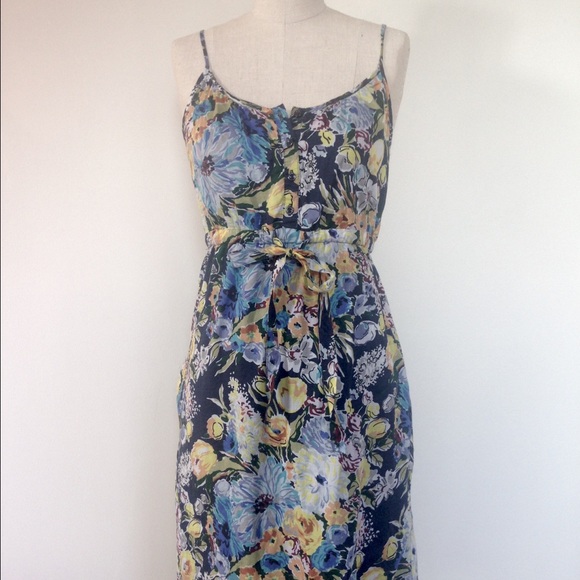 Floral  drawstring dress