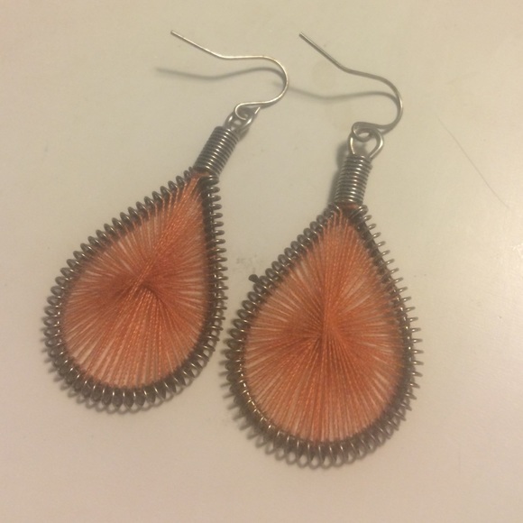 Orange earrings