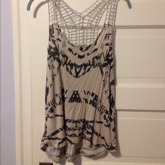 Hurley crochet long tank