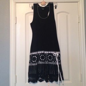 Moda international black summer dress