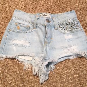 Abercrombie Jean shorts for little girls
