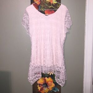 Beautiful pink lace top