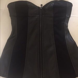 Guess leather corset