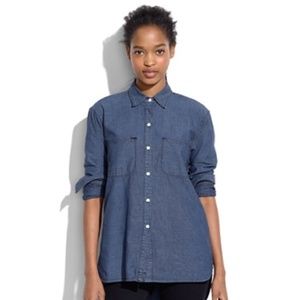 Madewell perfect chambray ex-boyfriend shirt