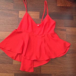 Red flows tank Top