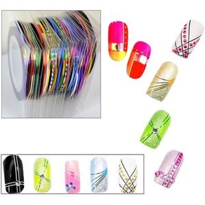 🔷30 Mix Rolls Metallic Nail Art Sticker🔷