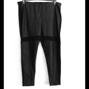 SOLD! Asos Curve Faux Leather &  Knit Leggings