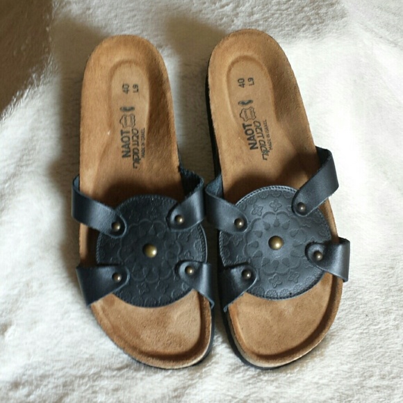 Adorable black NAOT sandals