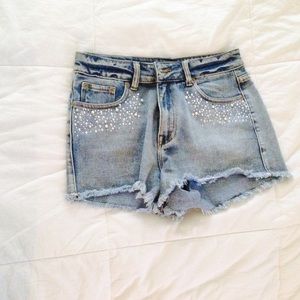 High waisted shorts