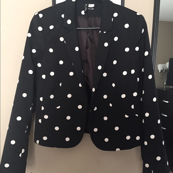 H&M polka dot blazer!