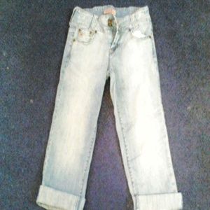 Medium wash paris blues long shorts pants size 1