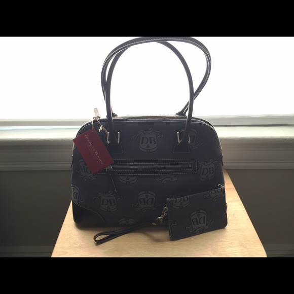 Dooney & Bourke Domed Jacquard & Leather Satchel