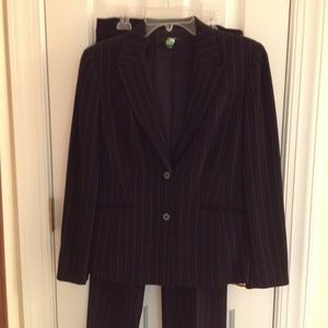 Alfani size 4 black pinstripe suit.