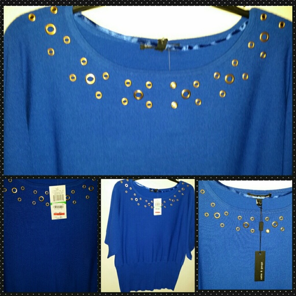 Blue sweater shirt