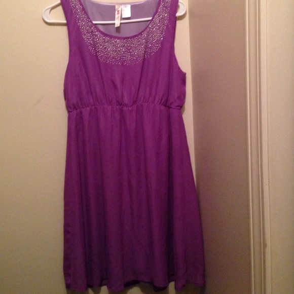 Purple summer dress