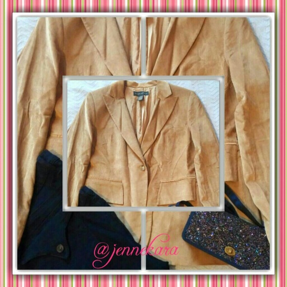 Banana Republic Tan Corduroy Jacket Blazer