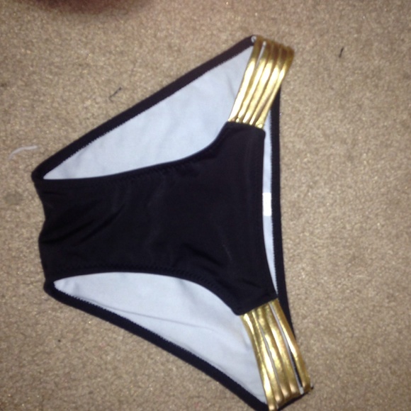 Victoria's Secret bikini bottoms gold band!!