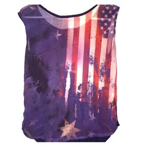 American flag muscle tank