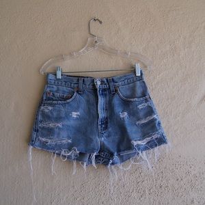 High-Waisted Levi's Denim Shorts