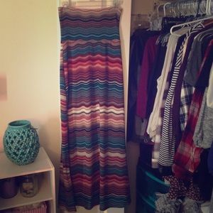Striped pattern Maxi skirt, never worn