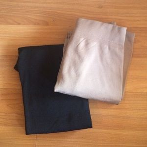 Black and Tan fleece lined legging