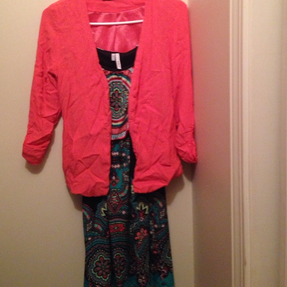 Dress and blazer set