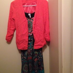 Dress and blazer set