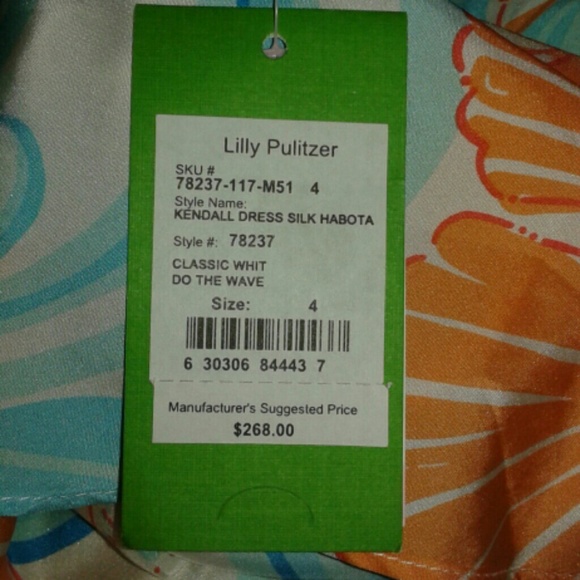 Lilly Pulitzer Kendall Dress Silk Habota - Picture 2 of 2