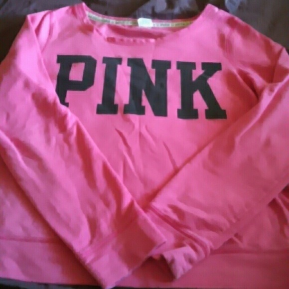 Vs pink pullover sweatshirt