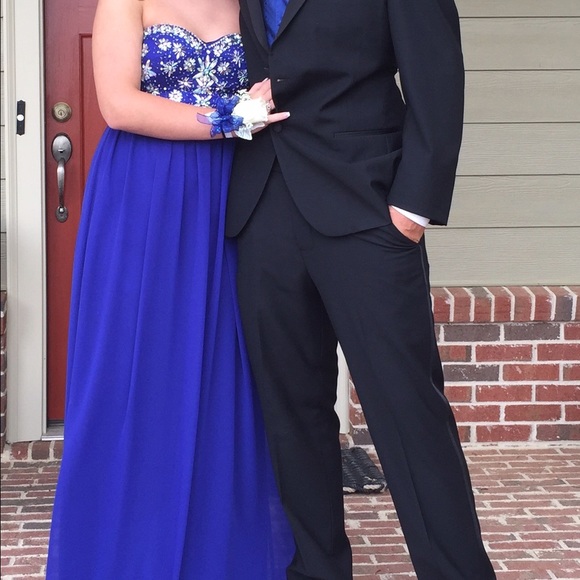 prom dress royal blue - Picture 3 of 4