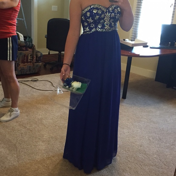 prom dress royal blue - Picture 4 of 4