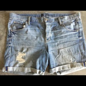 Mossimo Distressed Boyfriend Jean Shorts