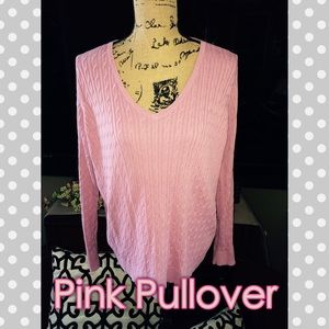 PINK TALBOTS PULLOVER SWEATER