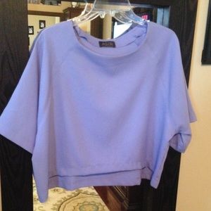 Nordstrom Lavender Boxy Crop Top