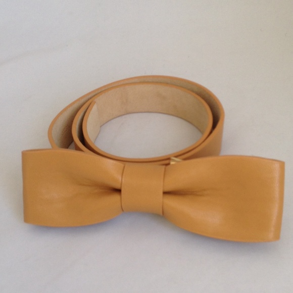 Via Spiga Caramel Faux Leather Belt Sz Small NEW