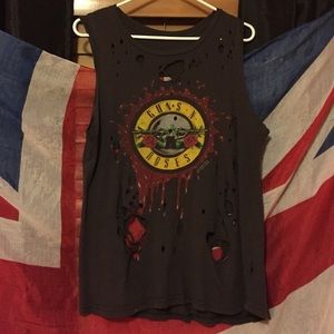 Guns n Roses distressed band shirt