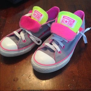 Converse size 2 youth double tongue converse
