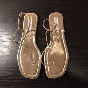 Gold Thong Sandals