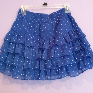 Blue Polka-Dot Hollister Skirt