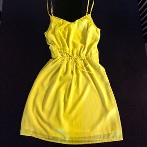 Old Navy Yellow Chiffon Dress