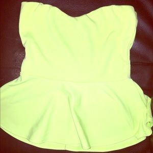 Sweetheart peplum top