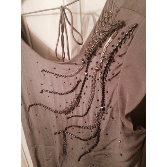 100% silk dress with gorgeous beaded detail - Picture 1 of 4