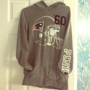 Pink VS brand Patriots sweatshirt
