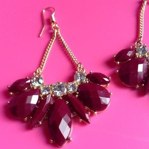 Modern Dangle and Leaf Earrings
