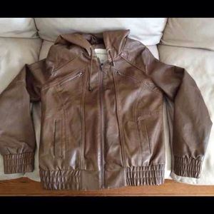 Brown Leather Jacket from Pacsun by Sound & Matter