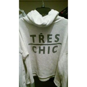 Cropped Turtle Neck Hoodie